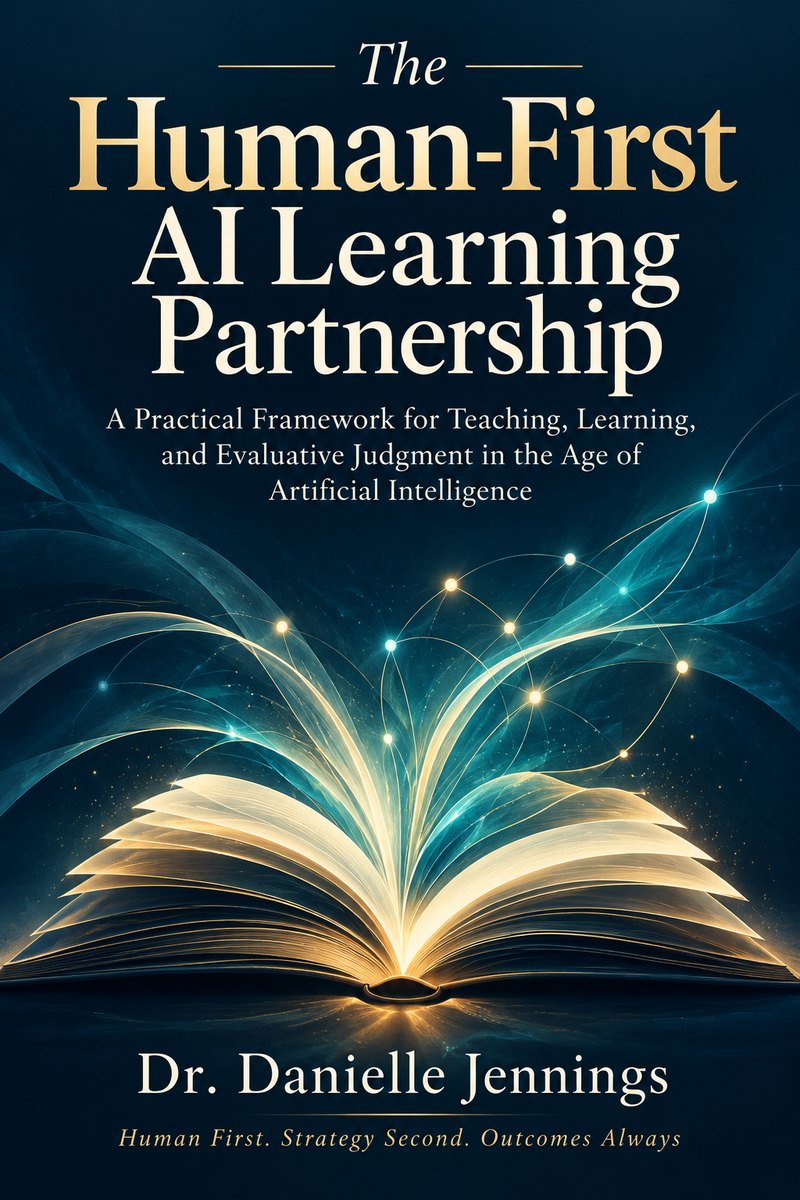 Book cover: The Human-First AI Learning Partnership by Dr. Danielle Jennings